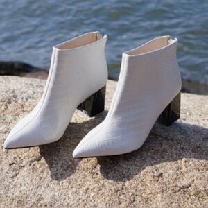 VHNY Leather Block Heel Boots